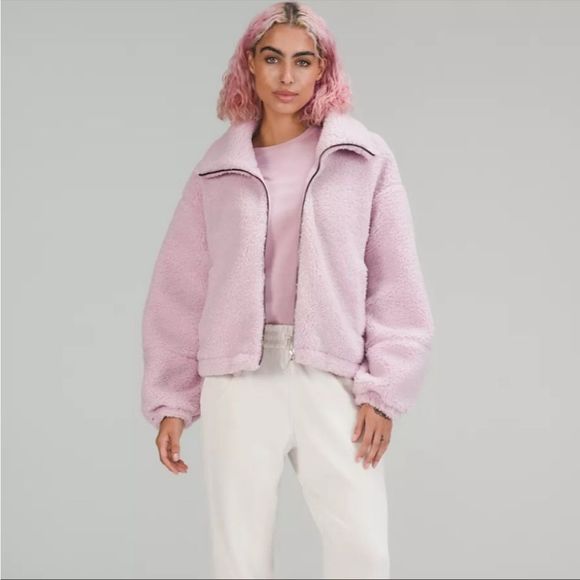 NWOT Lululemon Cinchable Fleece Zip Up - Picture 2 of 9